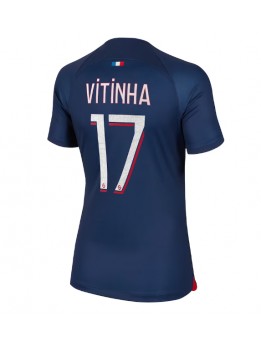 Billige Paris Saint-Germain Vitinha Ferreira #17 Hjemmedrakt Dame 2023-24 Kortermet